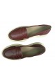 HAKİKİ KIRMIZI DERİ KADIN LOAFER